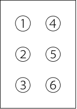 6-dot braille format
